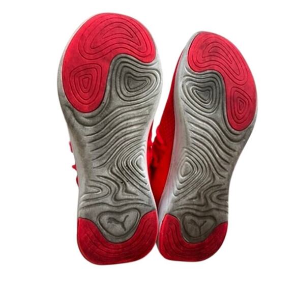 Womens Puma Bright pink/peach running shoes size 6.5 - Picture 4 of 8